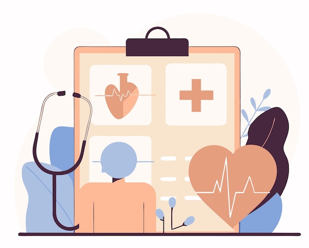 Ilustração de cuidados de saúde médica