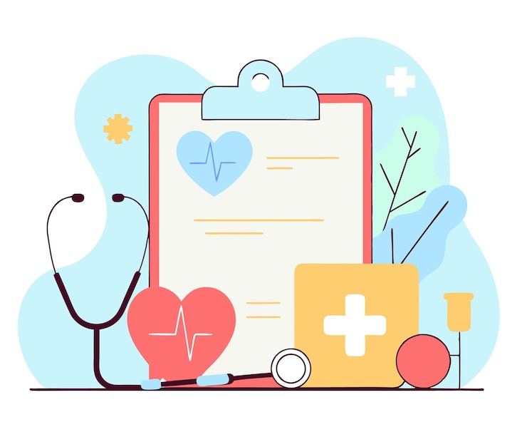 Vetor ilustração de cuidados de saúde médica