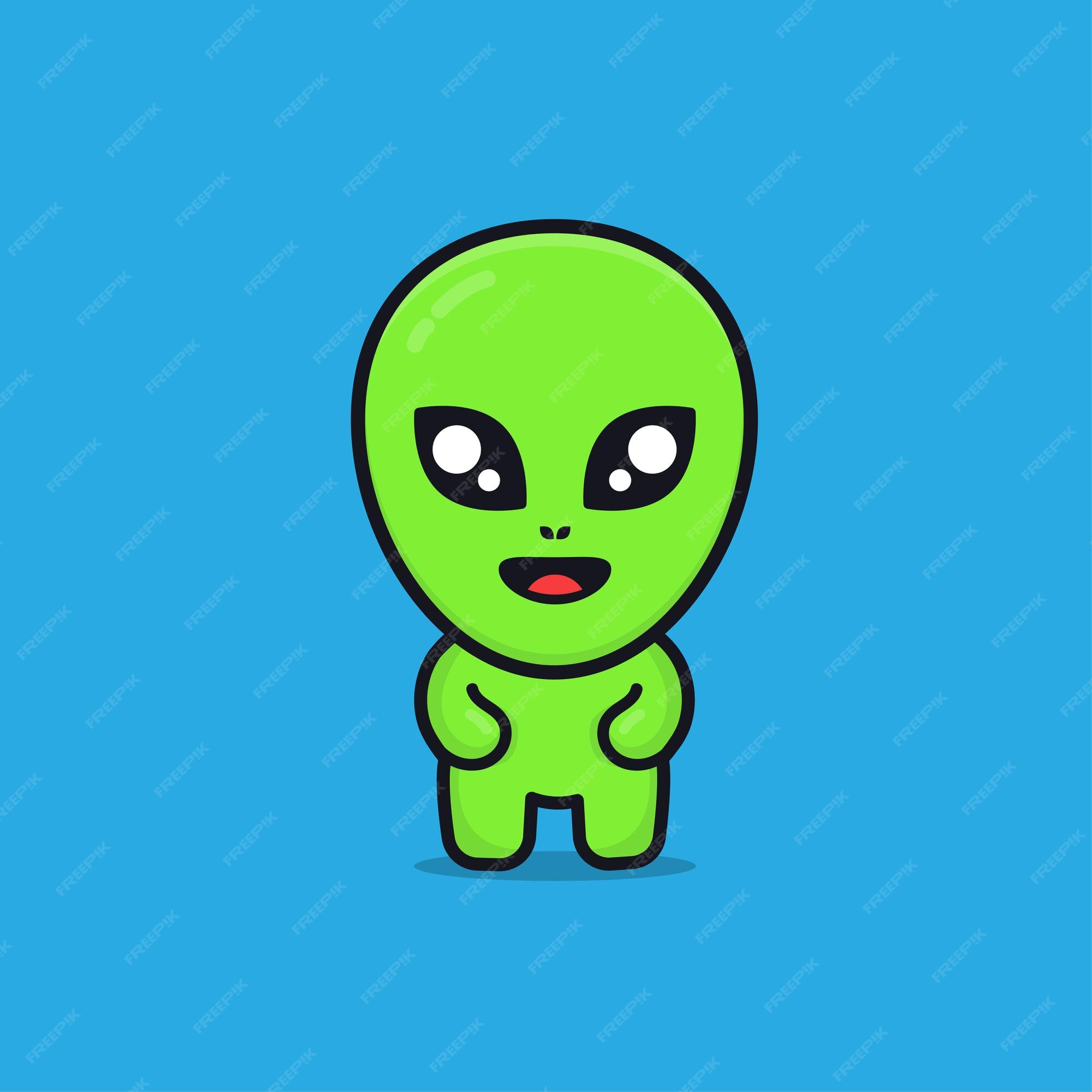 Ícone Alienígena, Desenho Animado Alienígena Ilustração Stock - Ilustração  de extraterrestre, fofofo: 159557517