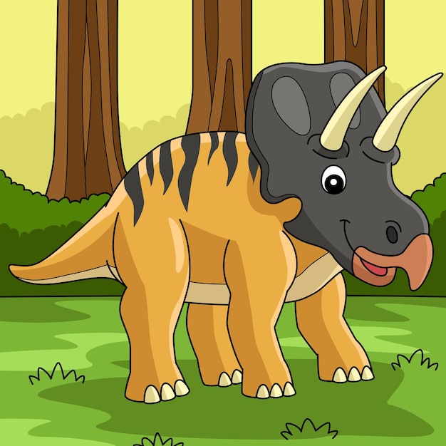 Jogo Engraçado Dos Desenhos Animados Do Dinossauro Ilustração Stock -  Ilustração de paleontologia, triceratops: 27220544