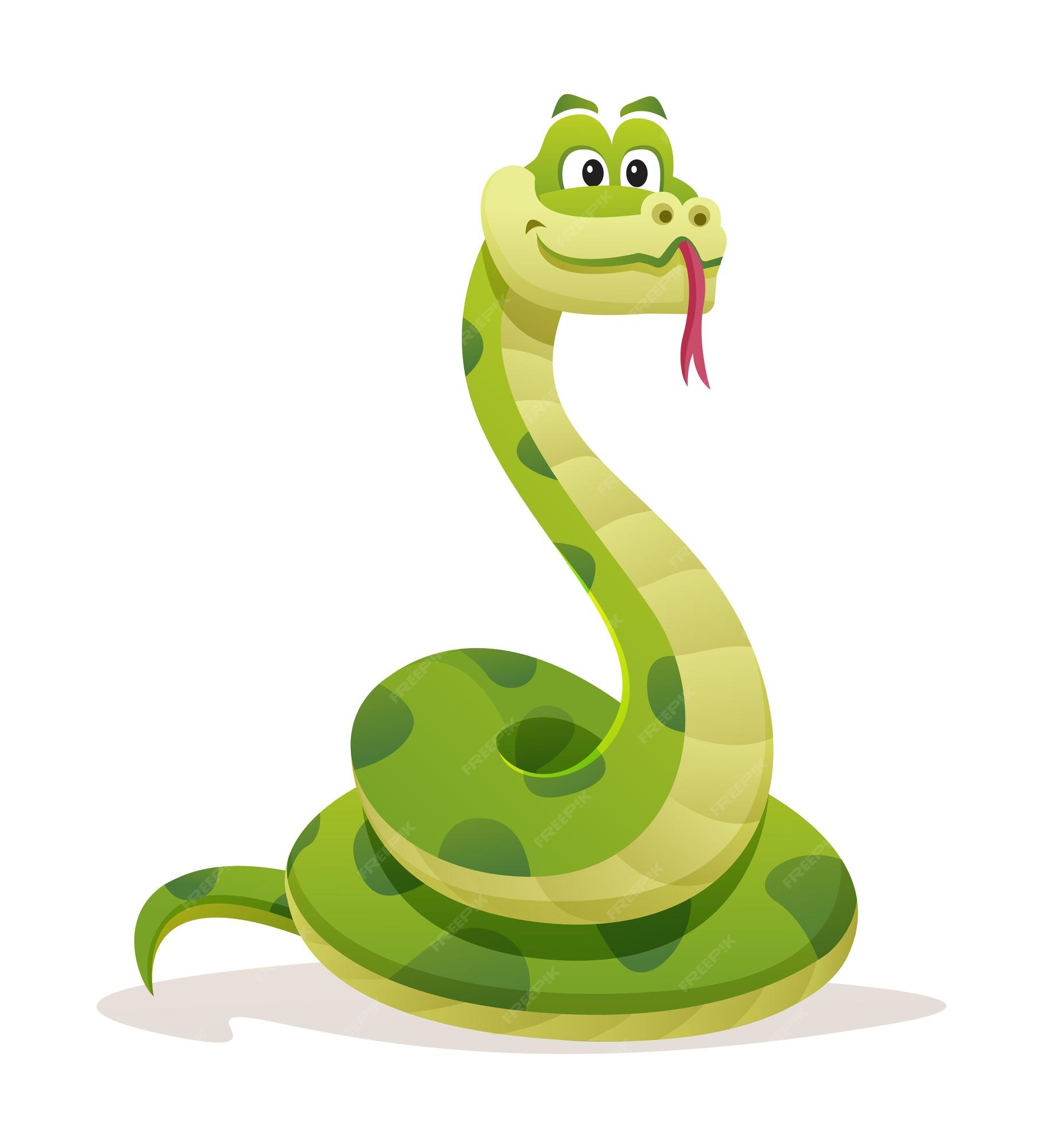 Cobra Da Serpente 3D Isolada Em Um Branco Ilustração Stock