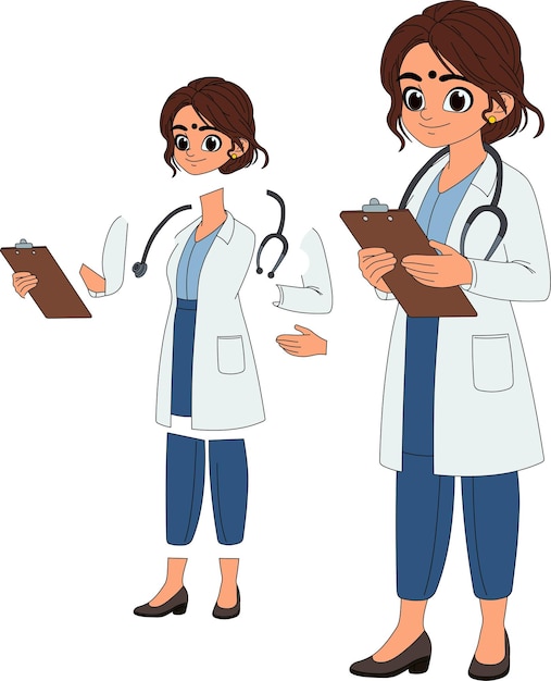 ilustração de desenho animado do médico