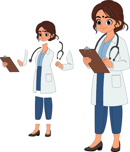 ilustração de desenho animado do médico