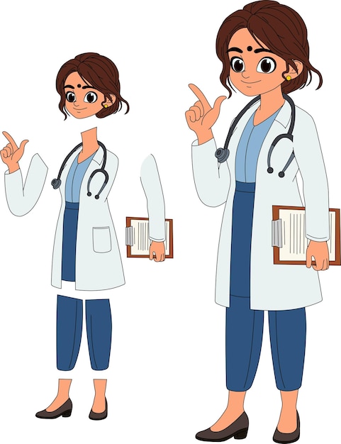 ilustração de desenho animado do médico