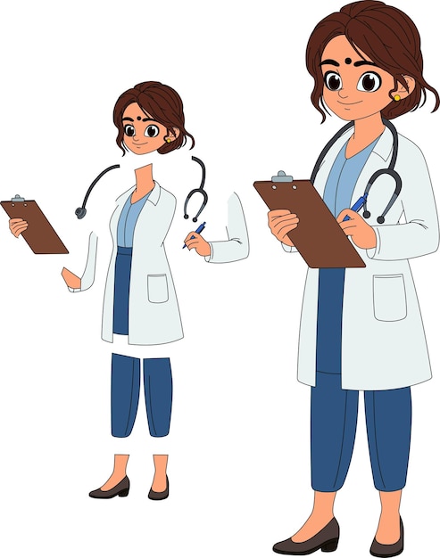 ilustração de desenho animado do médico