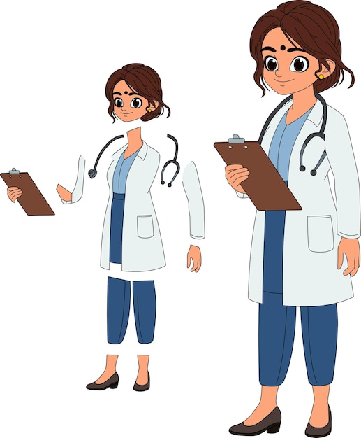 ilustração de desenho animado do médico