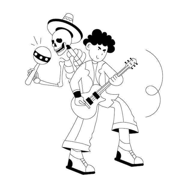 Ilustração de desenho de farmacêutico masculino