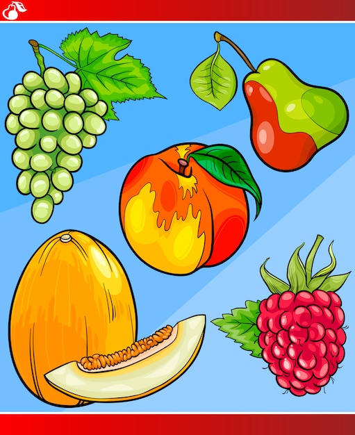 Ilustração de desenho de frutas