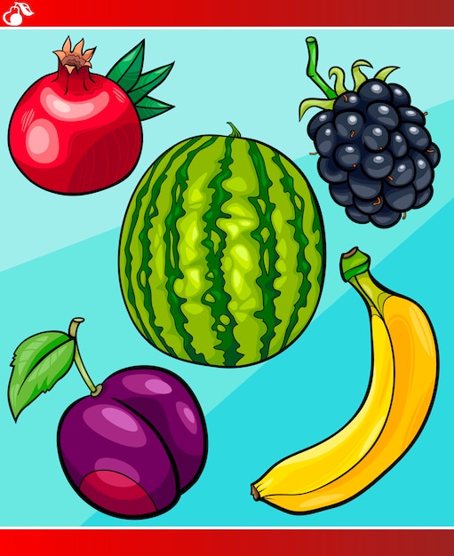 Ilustração de desenho de frutas