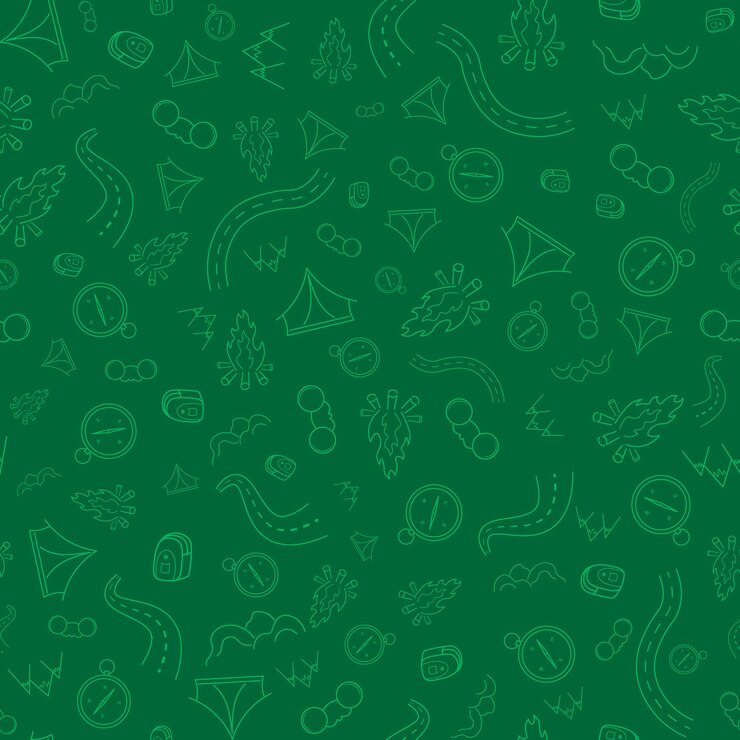 Ilustração de desenho de mão padrão de viagem