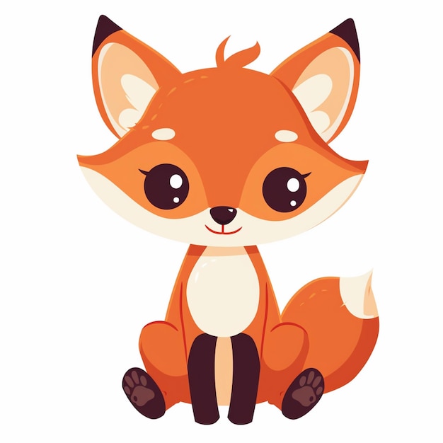 Ilustração de desenhos animados de animais bonitos design vetorial de personagens de bebê coleção de impressão de fundo