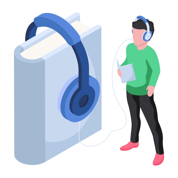 Vetor ilustração de design criativo do curso de áudio