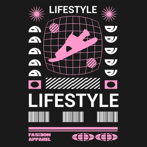 ilustração de design de arte de streetwear moderna perfeita para design de camiseta