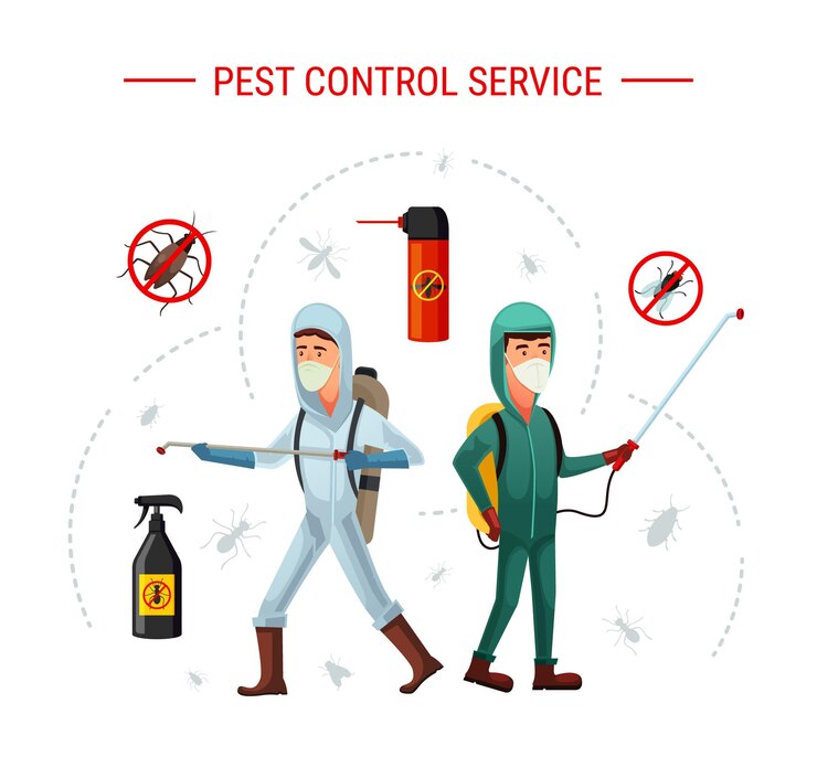 Vetor ilustração de design de controle de pragas, vetor de serviço de controle de pragas