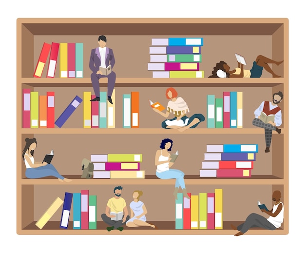 Ilustração de design de estilo plano vetorial do conceito de crossbooking