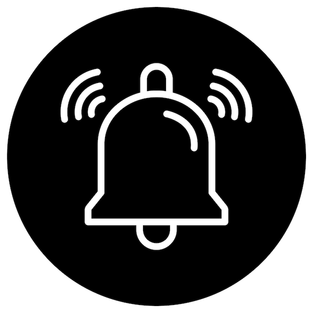 Ilustração de design de ícone vetorial de Bell