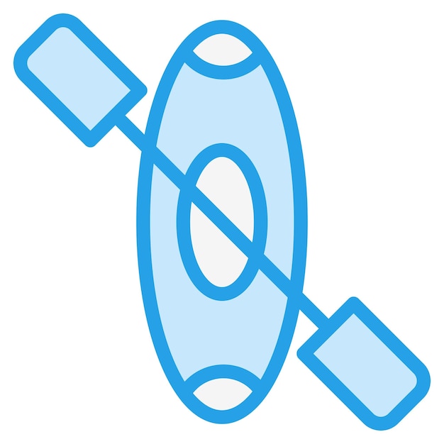 Vetor ilustração de design de ícone vetorial de canoa