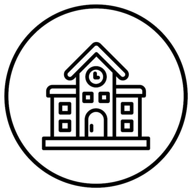 Ilustração de design de ícone vetorial de estação ferroviária