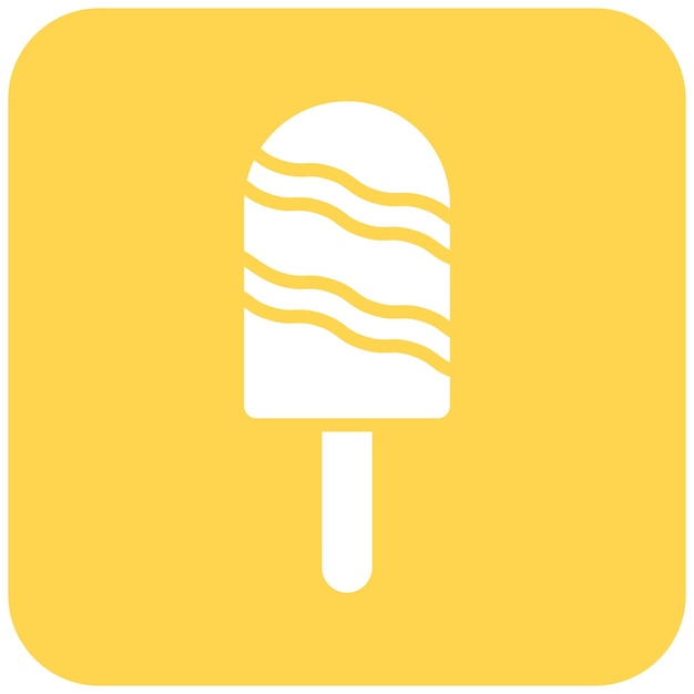 Vetor ilustração de design de ícone vetorial de lollipop de gelo