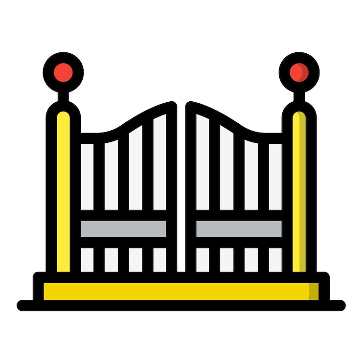 Vetor ilustração de design de ícone vetorial de porta