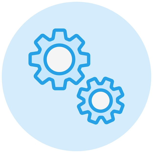 Ilustração de design de ícones vetoriais de configurações