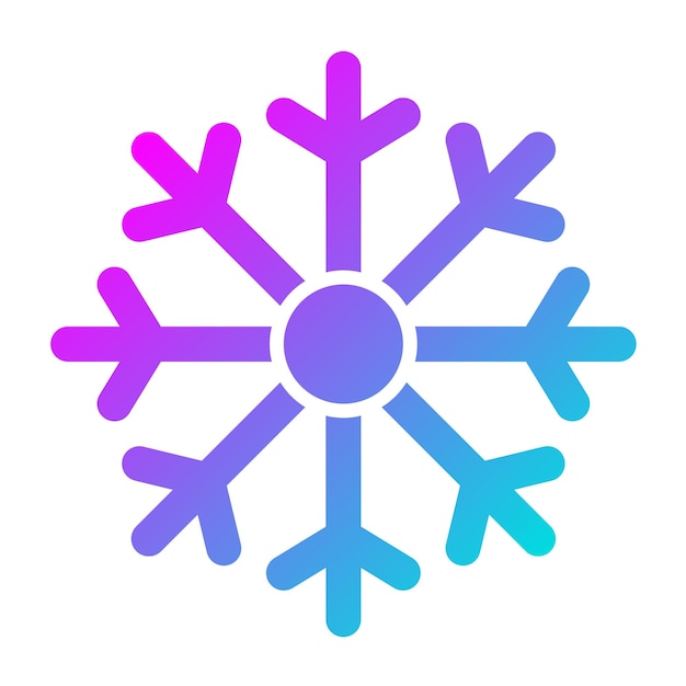 Vetor ilustração de design de ícones vetoriais de flocos de neve
