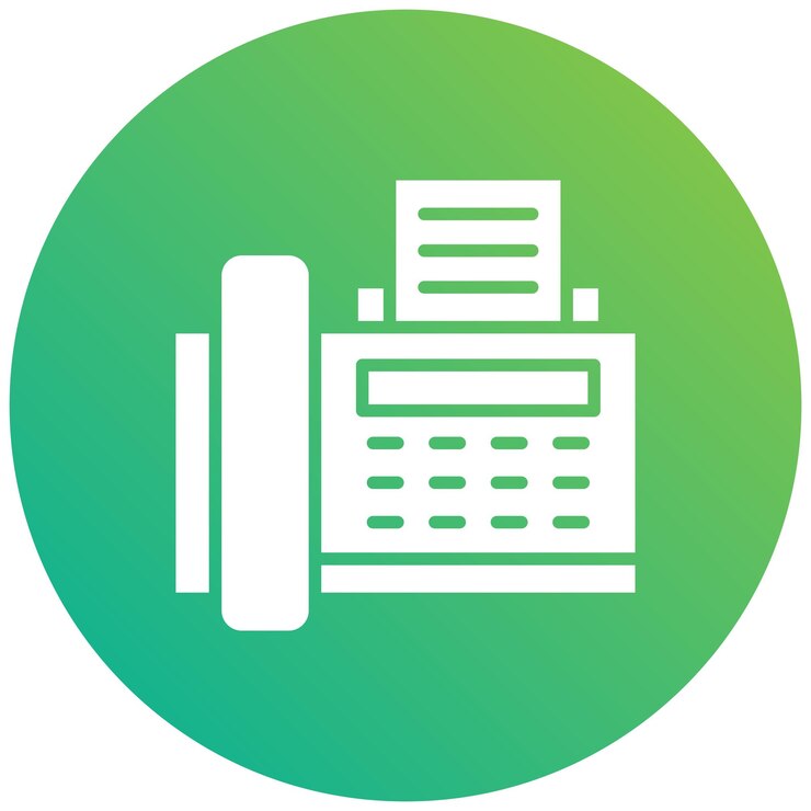 Vetor ilustração de design de ícones vetoriais de máquinas de fax