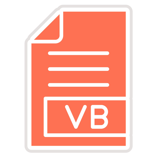 Ilustração de design de ícones vetoriais VB
