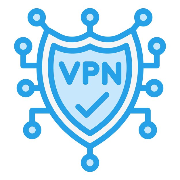 Vetor ilustração de design de ícones vetoriais vpn