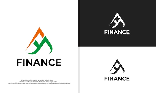 Ilustração de design de logotipo de finanças