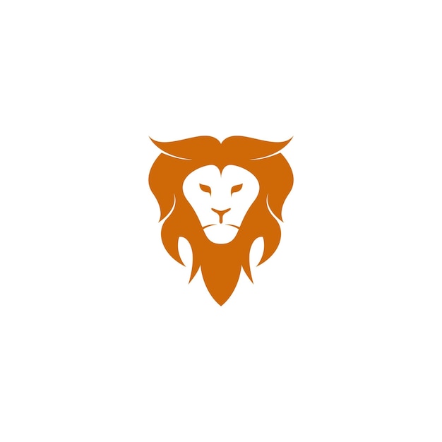 Vetor ilustração de design de logotipo de ícone de leão