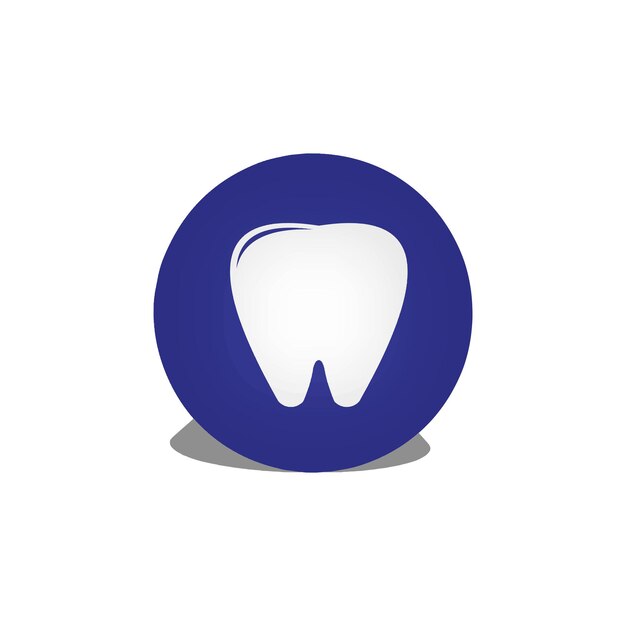 Ilustração de design de modelo vetorial ícone 3D dental