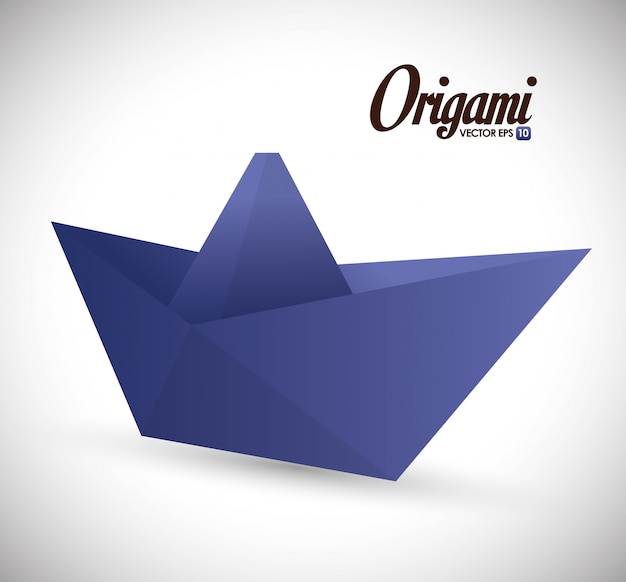 Vetor ilustração de design de origami