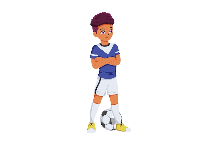 Vetor ilustração de design de personagem de menino fofo