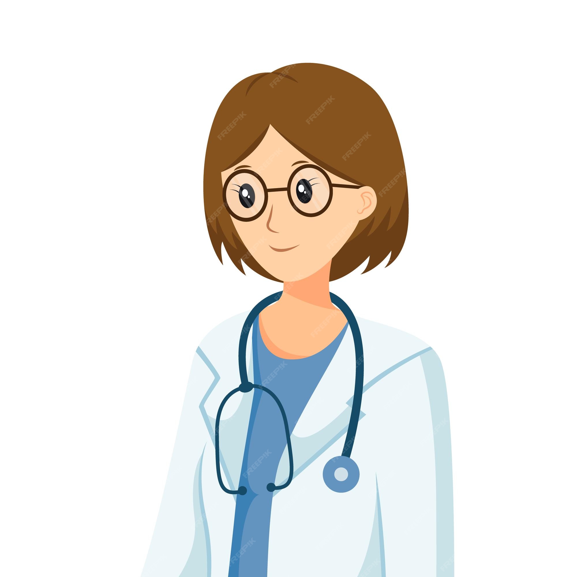 Mulher Do Doutor, Equipe Médica Profissional. Médico Bonito Do Caráter Dos  Desenhos Animados. Conjunto Com Lista De Verificação E Com Bandeiras.  Ilustração Do Vetor. Royalty Free SVG, Cliparts, Vetores, e Ilustrações  Stock.