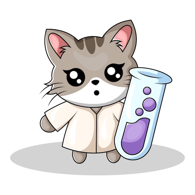Vetor ilustração de design de personagens de gatos bonitos