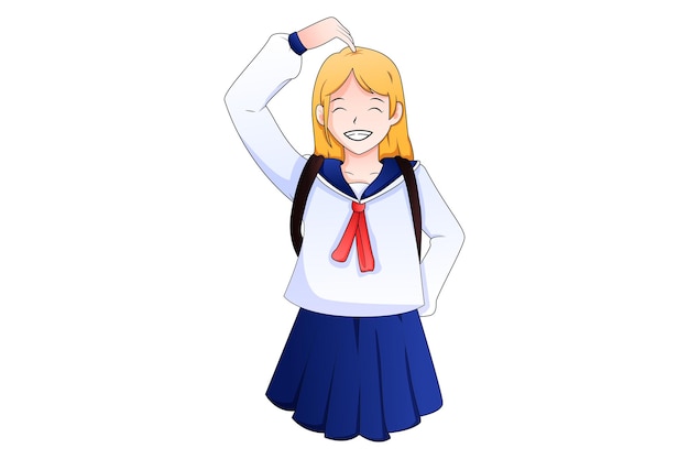 Ilustração de design de personagens de volta às aulas