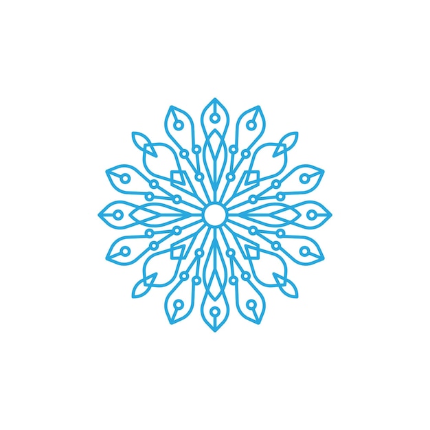 Vetor ilustração de design do estilo snowflakes