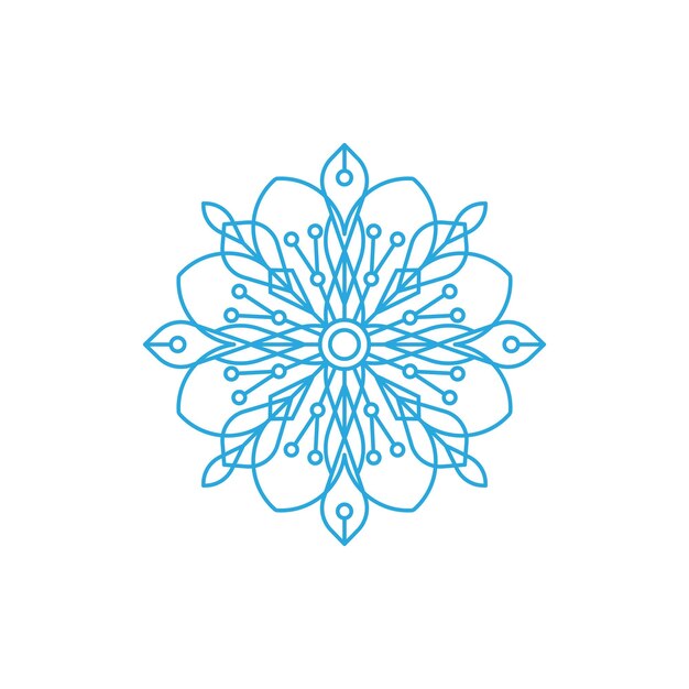 Vetor ilustração de design do estilo snowflakes
