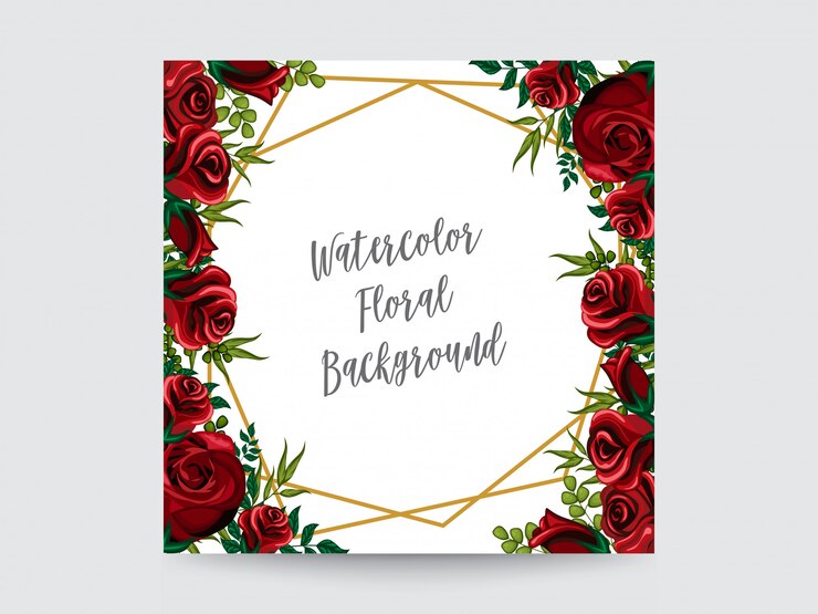 ilustração de design floral aquarela ornamento