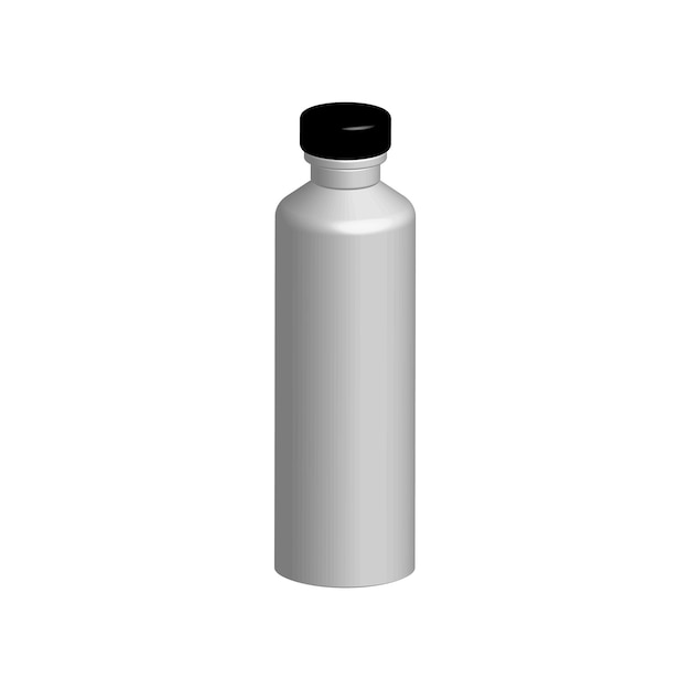 Ilustração de design gráfico de garrafa de plástico branco