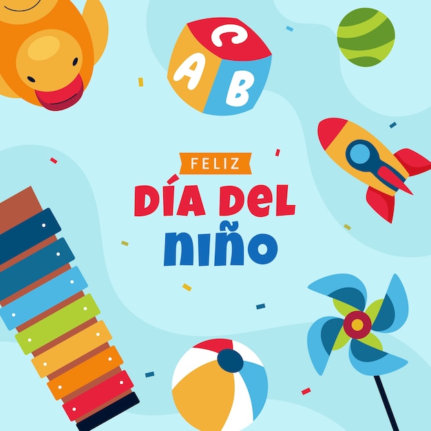 Ilustração de dia del nino plano