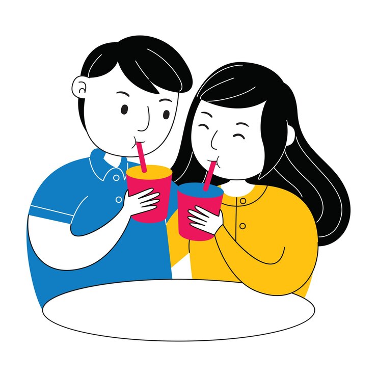 Ilustração de dia dos namorados plana de casal