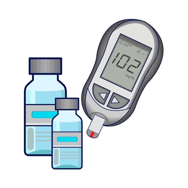 Vetor ilustração de diabetes