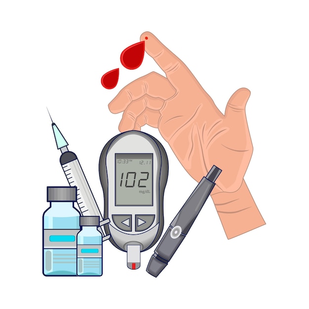 Ilustração de diabetes
