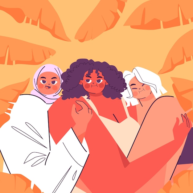 Ilustração de diversidade de design plano