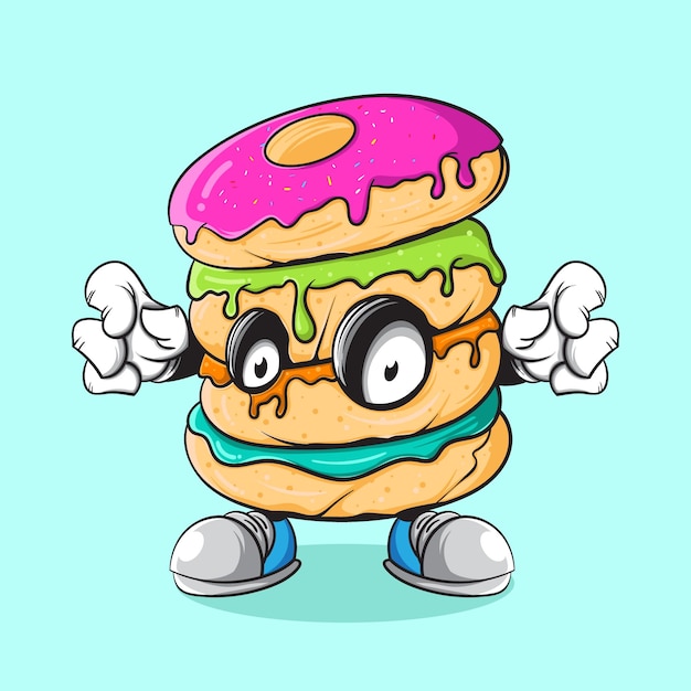 Ilustração de donut zombie