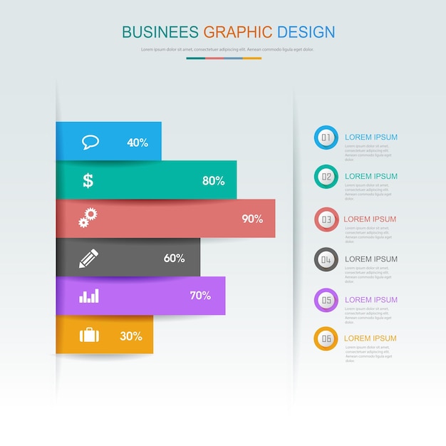 Ilustração de elemento de design de vetor plano infográfico para banner da web ou apresentação usada
