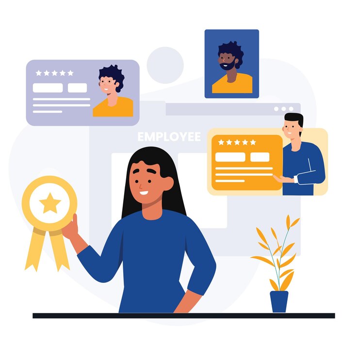 Vetor ilustração de empregado de negócios