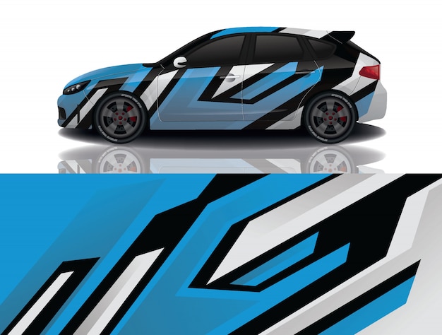 ilustração de envoltório de adesivo de carro suv
